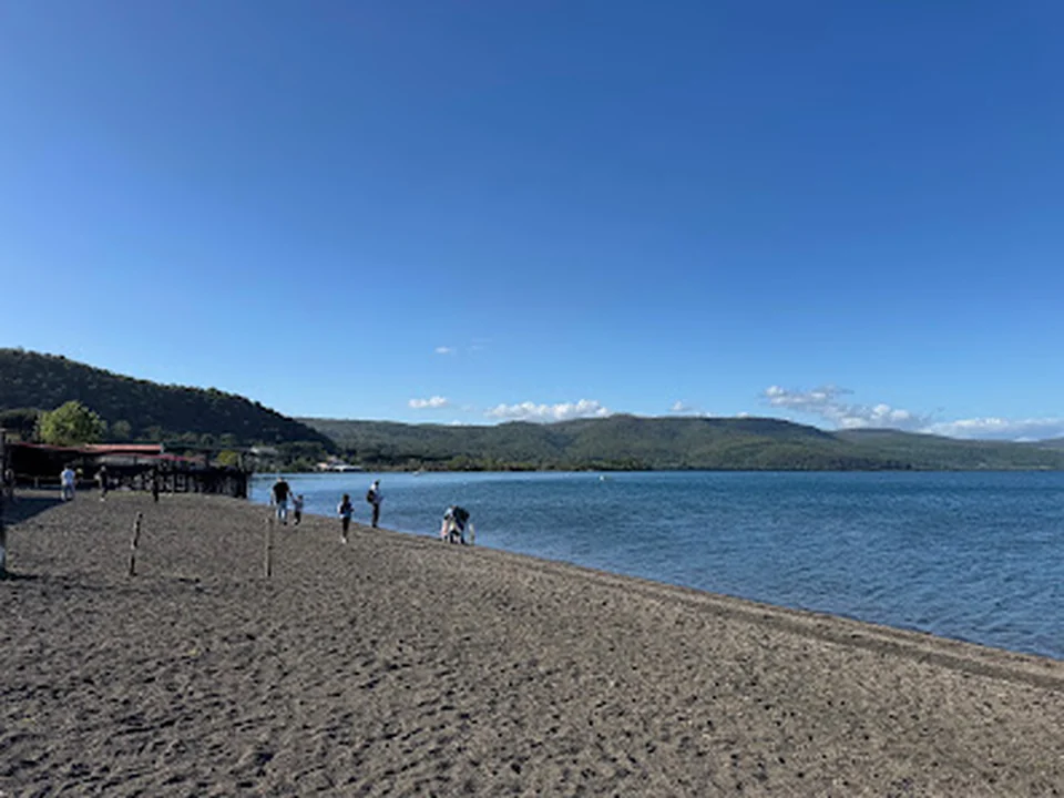 Beach of Bracciano Lake