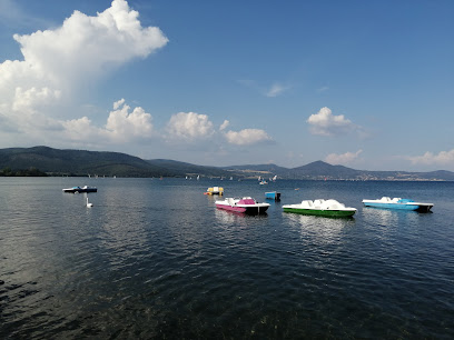 Beach of Bracciano Lake